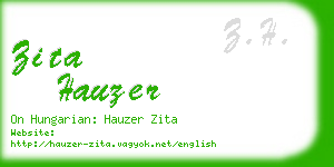 zita hauzer business card